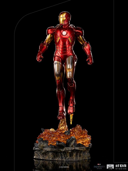 Iron Man (Battle of NY) Statue Art Scale 1:10 Battle Diorama Series Infinity Saga, Marvel's The Avengers, 28 cm