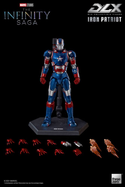 Iron Patriot Actionfigur 1:12 DLX, Infinity Saga, 18 cm