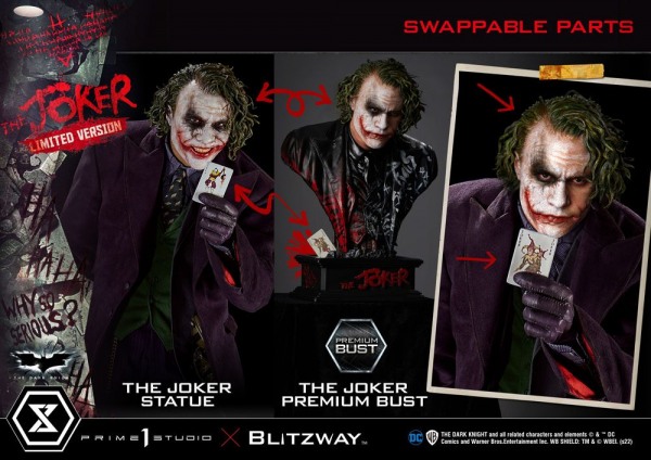 The Joker Premium Büste 1:3 Limited Edition, The Dark Knight, 26 cm