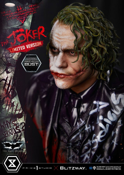 The Joker Premium Büste 1:3 Limited Edition, The Dark Knight, 26 cm