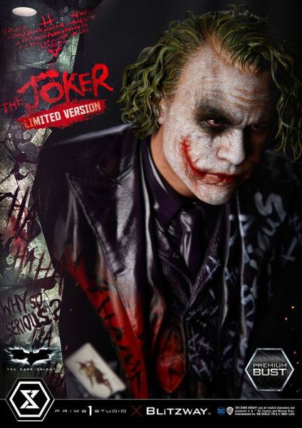 The Joker Premium Büste 1:3 Limited Edition, The Dark Knight, 26 cm