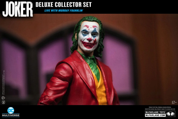 The Joker (Live with Murray Franklin) Action Figure Deluxe Collector Set DC Multiverse, 18 cm