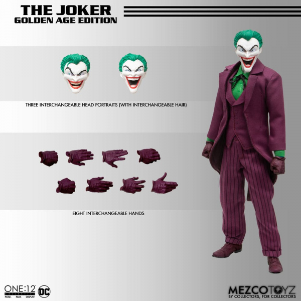 The Joker (Golden Age Edition) Actionfigur 1:12 Mezco, DC Comics, 17 cm