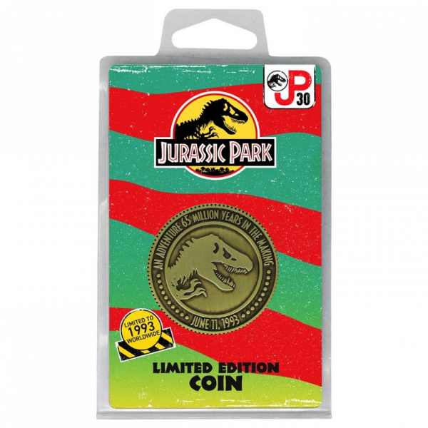 Jurassic Park Sammelmünze 30th Anniversary Limited Edition