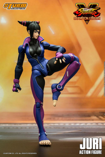 Juri Han Actionfigur 1:12, Street Fighter V: Champion Edition, 18 cm