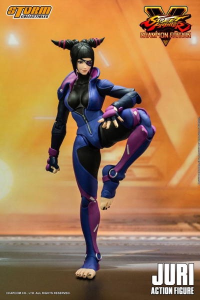 Juri Han Actionfigur 1:12, Street Fighter V: Champion Edition, 18 cm