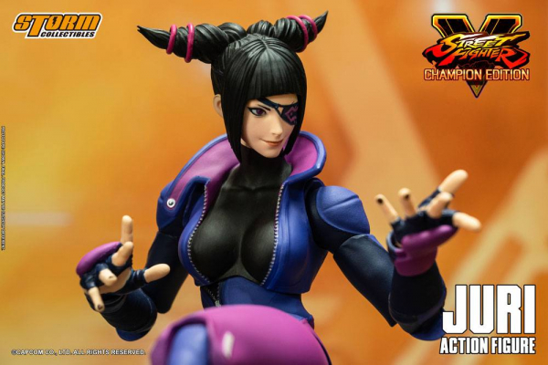 Juri Han Actionfigur 1:12, Street Fighter V: Champion Edition, 18 cm