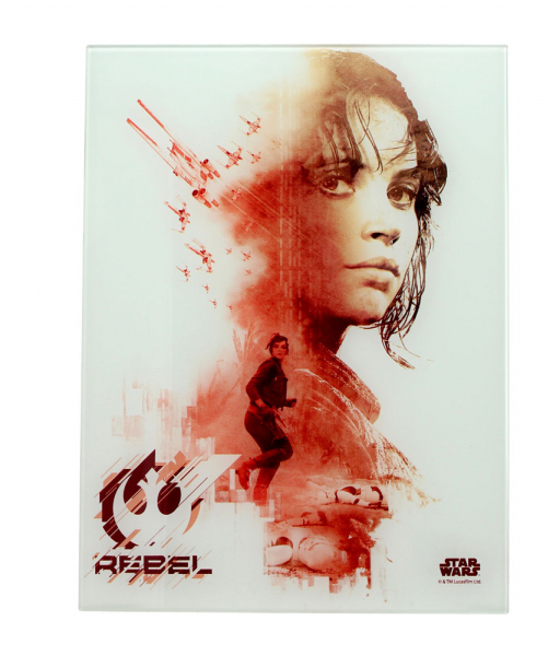 Jyn Erso Glass Poster