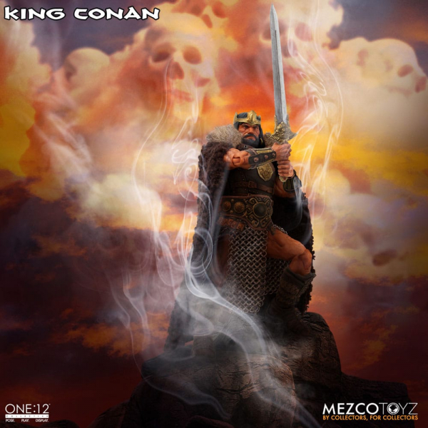 King Conan Actionfigur 1:12 Mezco, Conan der Barbar, 17 cm