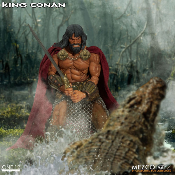 King Conan Action Figure 1/12 Mezco, Conan the Barbarian, 17 cm