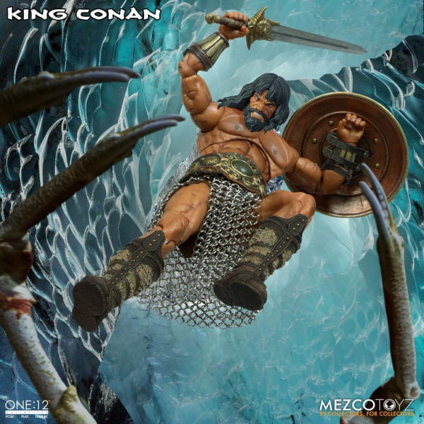 King Conan Action Figure 1/12 Mezco, Conan the Barbarian, 17 cm