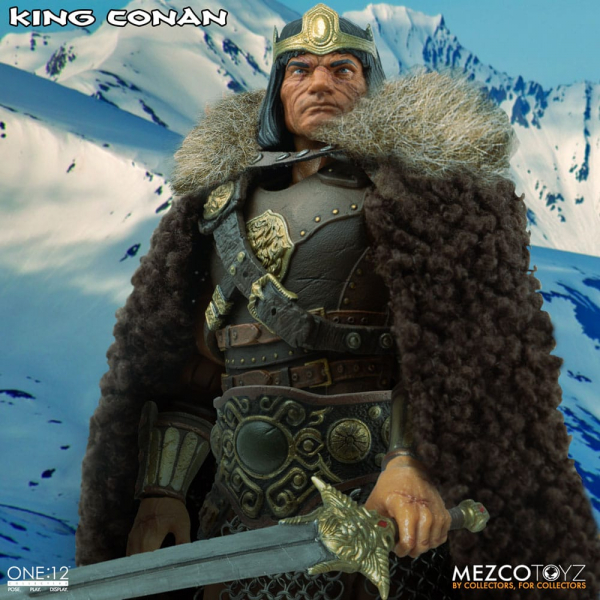 King Conan Actionfigur 1:12 Mezco, Conan der Barbar, 17 cm