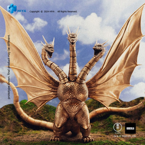 King Ghidorah Action Figure Exquisite Basic, Godzilla vs. King Ghidorah (1991), 33 cm