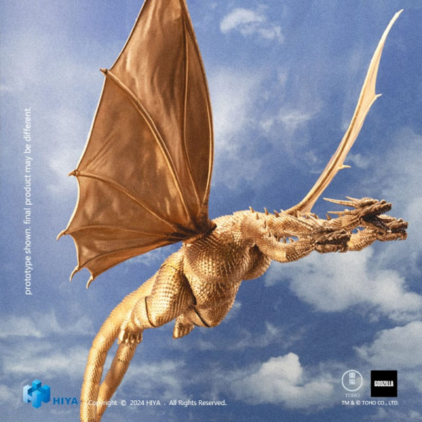 King Ghidorah Action Figure Exquisite Basic, Godzilla vs. King Ghidorah (1991), 33 cm