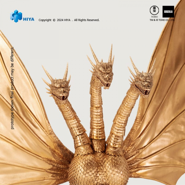 King Ghidorah Actionfigur Exquisite Basic, Godzilla - Duell der Megasaurier (1991), 33 cm