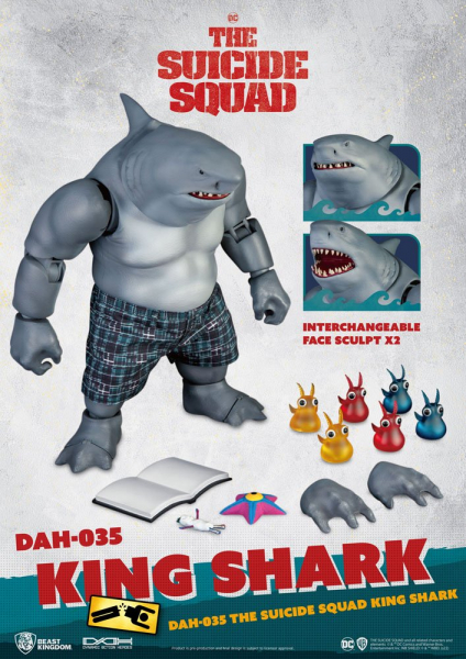 King Shark Actionfigur 1:9 Dynamic 8ction Heroes, The Suicide Squad, 21 cm