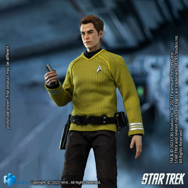 James T. Kirk Actionfigur 1:12 Exquisite Super Series, Star Trek (2009), 16 cm