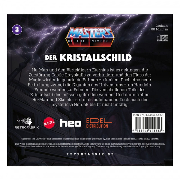 Masters of the Universe Hörspiel-CD Folge 3: Der Kristallschild