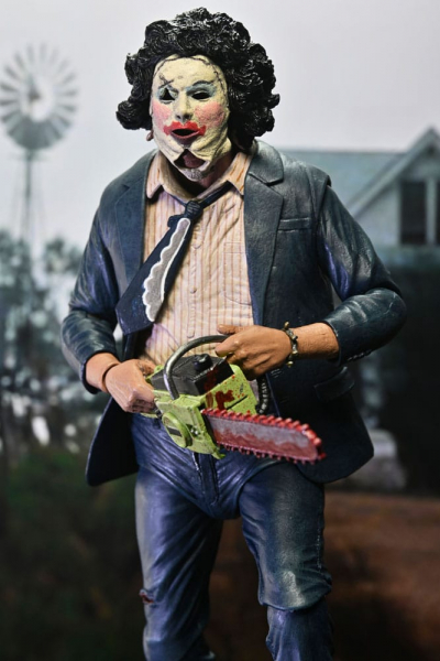 Ultimate Leatherface (Pretty Woman Mask) Action Figure 50th Anniversary, The Texas Chain Saw Massacre, 18 cm