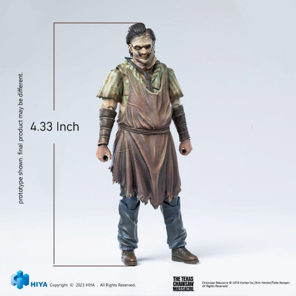 Leatherface (Killing Mask) Actionfigur 1:18 Exquisite Mini, Michael Bay's Texas Chainsaw Massacre (2003), 11 cm