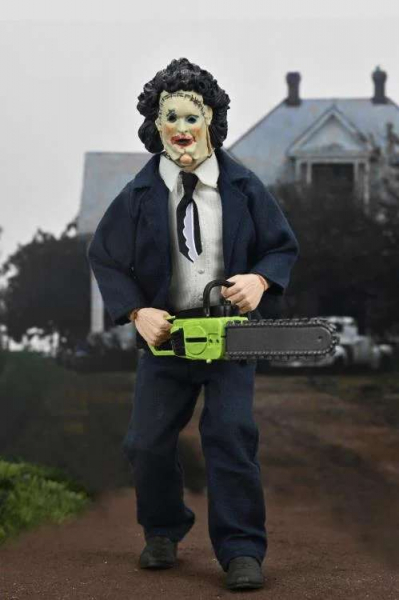 Leatherface (Pretty Woman) Retro-Actionfigur 50th Anniversary, Texas Chainsaw Massacre, 20 cm