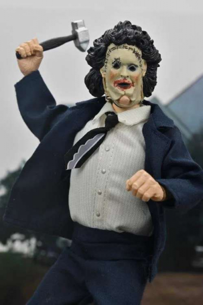 Leatherface (Pretty Woman) Retro Action Figure 50th Anniversary, The Texas Chain Saw Massacre, 20 cm