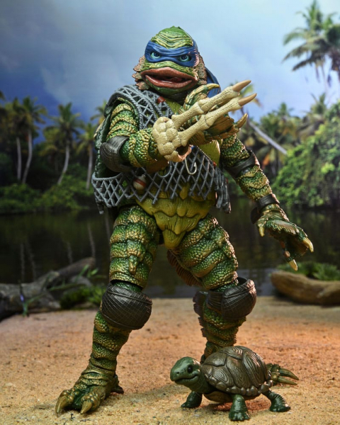 Ultimate Leonardo as The Creature Actionfigur, Universal Monsters x Teenage Mutant Ninja Turtles, 18 cm