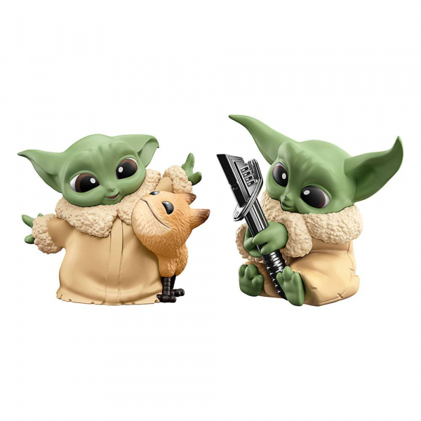 Grogu (Loth-Cat Cuddles & Darksaber Discovery) Mini-Figuren Bounty Collection Serie 5, Star Wars: The Mandalorian, 6 cm