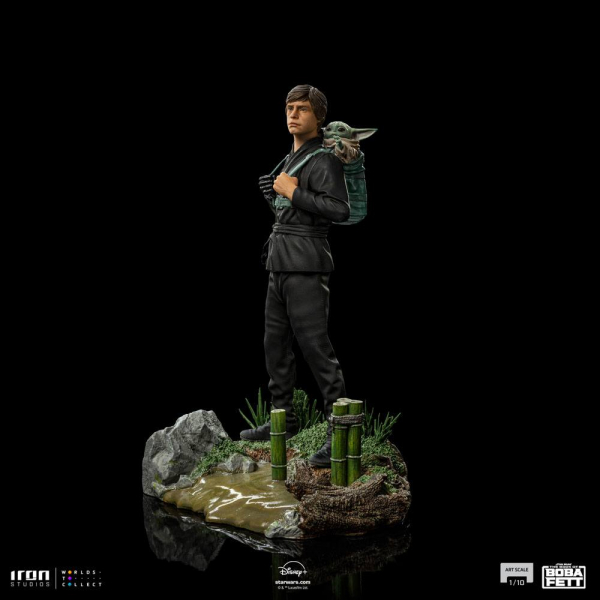 Luke Skywalker & Grogu (Training Ver.) Statue 1:10 Art Scale, Star Wars: The Book of Boba Fett, 20 cm