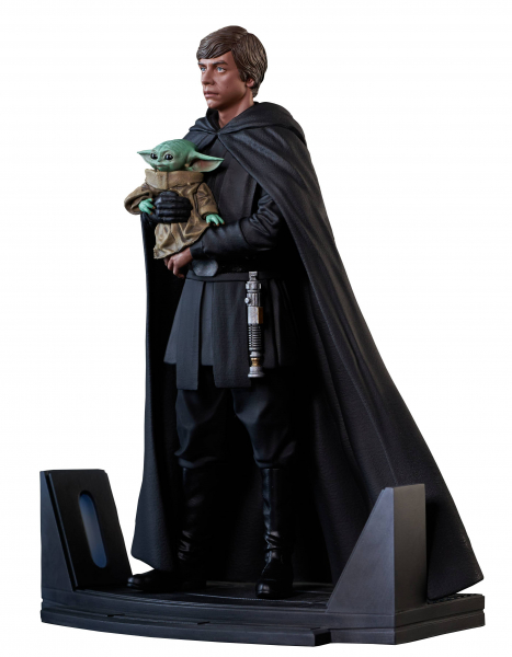 Luke Skywalker & Grogu Statue 1/7 Premier Collection, Star Wars: The Mandalorian, 25 cm