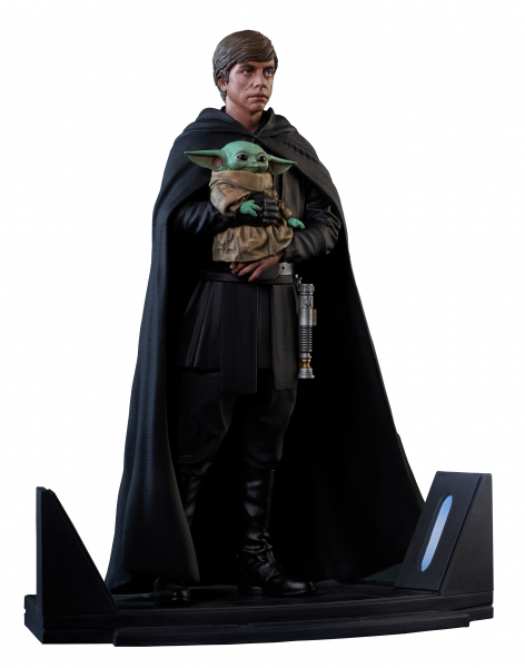 Luke Skywalker & Grogu Statue 1/7 Premier Collection, Star Wars: The Mandalorian, 25 cm