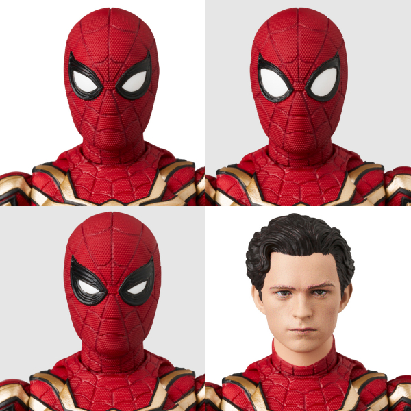 Spider-Man (Integrated Suit) Action Figure MAFEX, Spider-Man: No Way Home, 15 cm