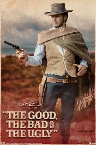 The Man with No Name Action Figure 1/6 Clint Eastwood Legacy Collection, The Good, the Bad and the Ugly, 30 cm