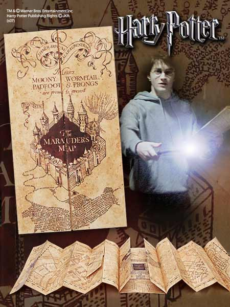 Karte des Herumtreibers 1:1 Replik, Harry Potter | Sci-Fi Corner