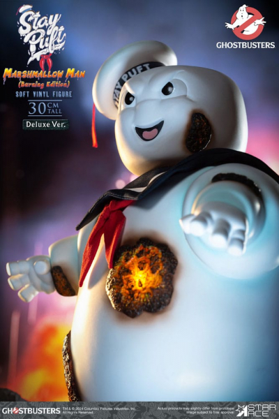 Stay Puft Marshmallow Man (Burning Edition) Vinyl-Figur Deluxe Version, Ghostbusters, 30 cm