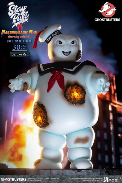 Stay Puft Marshmallow Man (Burning Edition) Vinyl Figure Deluxe Version, Ghostbusters, 30 cm