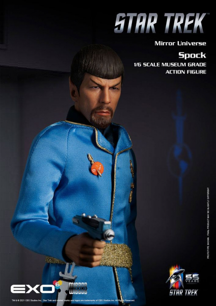 Mirror Universe Spock Actionfigur 1:6, Star Trek TOS, 30 cm