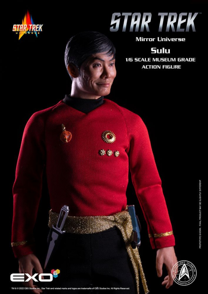 Mirror Universe Sulu Actionfigur 1:6, Star Trek TOS, 28 cm