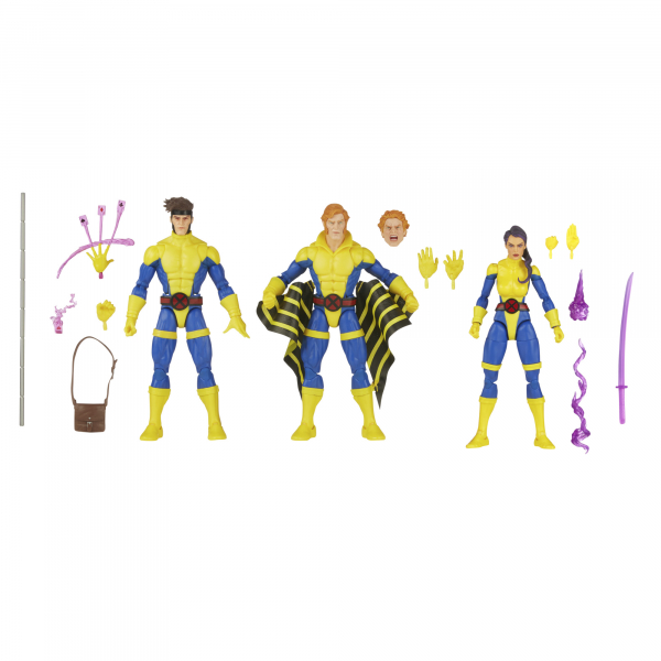 Gambit, Banshee & Psylocke Actionfiguren-Dreierpack Marvel Legends, X-Men, 15 cm