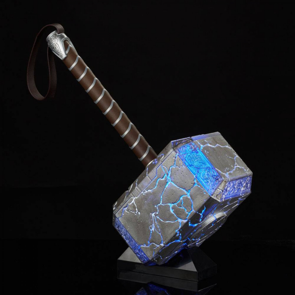 Mjolnir Elektronischer Hammer 1:1 Replik Marvel Legends, Thor: Love and Thunder, 49 cm