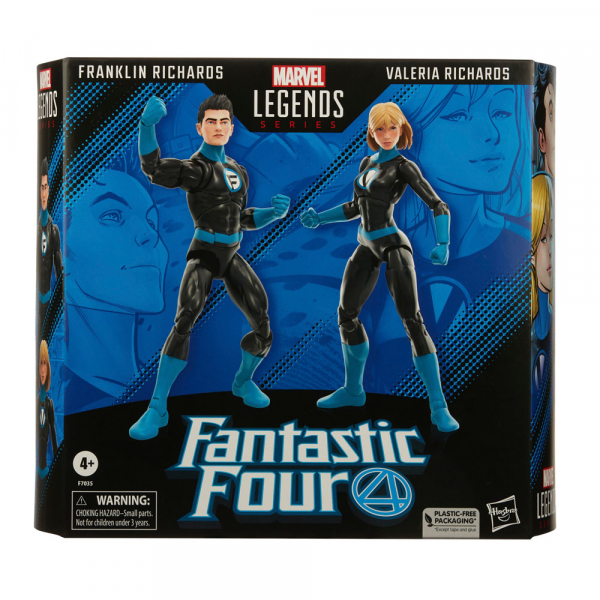 Franklin & Valeria Richards Action Figure 2-Pack Marvel Legends, Fantastic Four, 15 cm