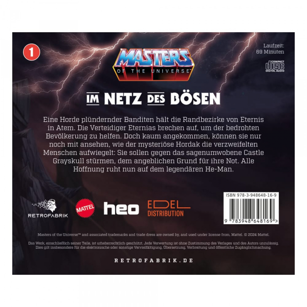 Masters of the Universe Hörspiel-CD Folge 1: Im Netz des Bösen