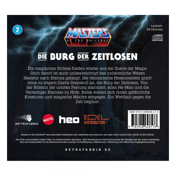 Masters of the Universe Radio Play CD Episode 2: Die Burg der Zeitlosen (German)