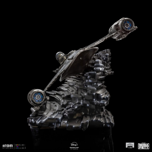 Mando's N-1 Starfighter Statue 1/20 Demi Art Scale, Star Wars: The Book of Boba Fett, 60 cm