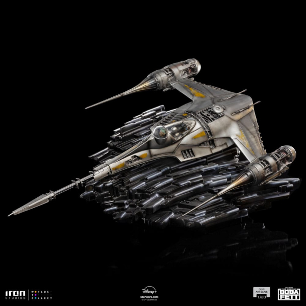 Mando's N-1 Starfighter Statue 1/20 Demi Art Scale, Star Wars: The Book of Boba Fett, 60 cm