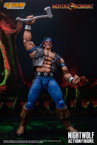 Nightwolf Action Figure 1/12, Mortal Kombat, 18 cm