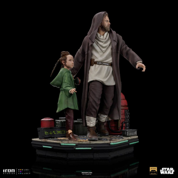 Obi-Wan & Young Leia Statue 1:10 Art Scale Deluxe, Star Wars: Obi-Wan Kenobi, 20 cm