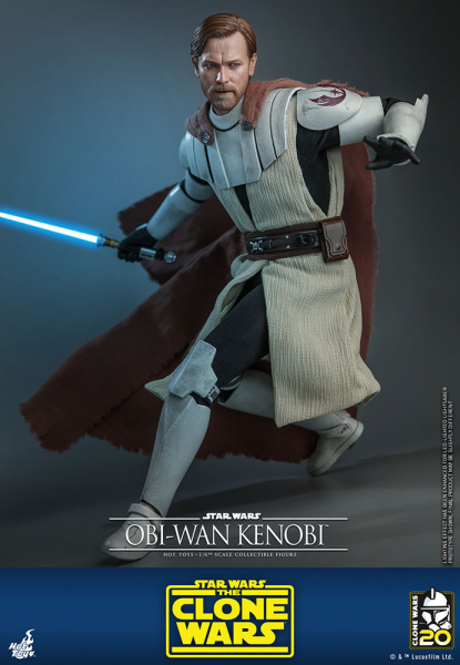 Obi-Wan Kenobi Actionfigur 1:6 Sideshow, Star Wars: The Clone Wars, 30 cm