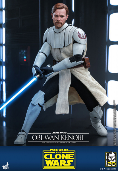 Obi-Wan Kenobi Actionfigur 1:6 Sideshow, Star Wars: The Clone Wars, 30 cm