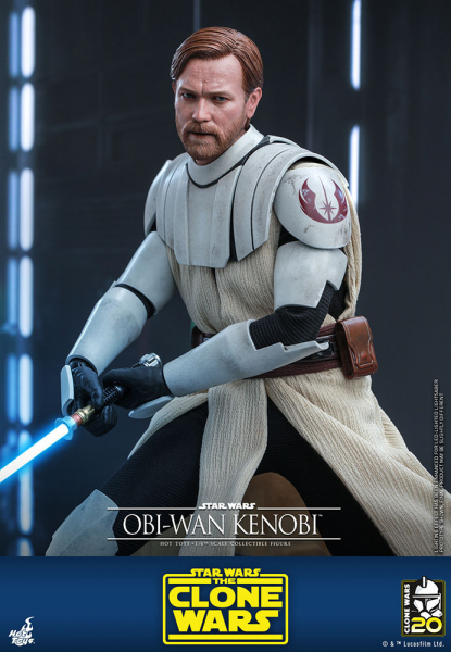 Obi-Wan Kenobi Actionfigur 1:6 Sideshow, Star Wars: The Clone Wars, 30 cm